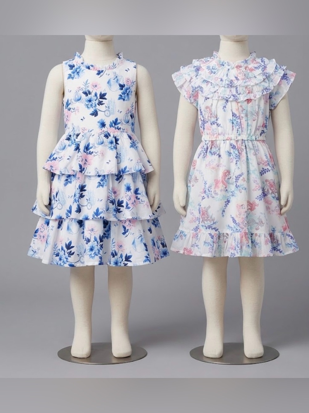 Disney x Janie & Jack Girls' Cinderella & Ariel princess Dresses